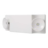 Sure-Lites SEL25 White Integrated LED Plastic Exit Sign with NiCad Battery and Coverage Area of 25', White