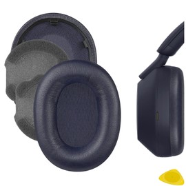 Geekria QuickFit Ersatz-Ohrpolster für Sony WH-1000XM5, WH1000XM5 kabellose Kopfhörer, Ohrpolster, Headset-Ohrpolster, Ohrmuscheln, Reparaturteile (blau)