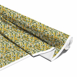 HEKO PANELS Softshell Stoff Meterware Outdoor Stoff Wasserfest Mit Fleece Stoff Zum Nähen Nähstoffe Windfest Für Jacke Wandern Sport Overall Blumen 2 Meter 145 x 200 cm