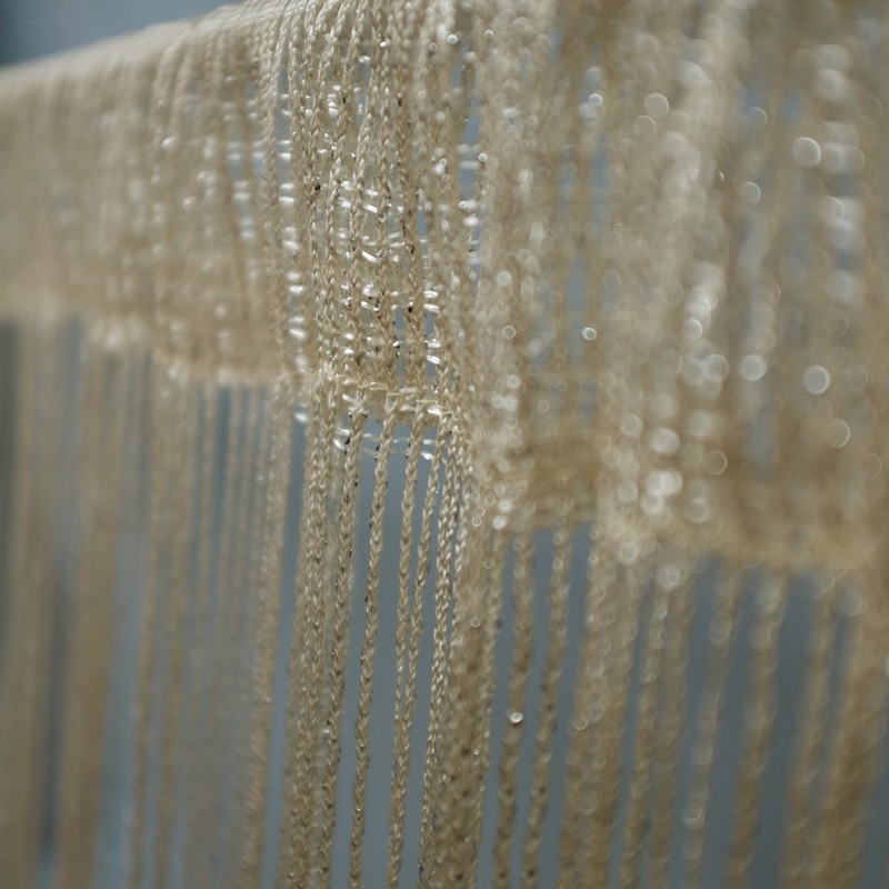 John Aird Jazz Glitter String Curtain Panel (Cream)