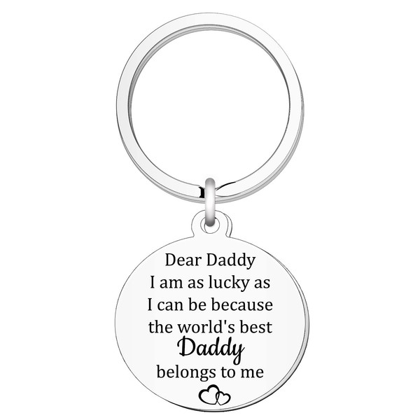 Dad Keyring from Son,Daughter Daddy Gifts I Am As Lucky