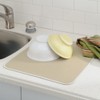 InterDesign iDry Large Kitchen Countertop Absorbent Dish Drying Mat, Wheat/Ivory