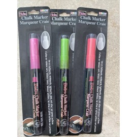 Bistro Fine Tip Chalk Marker 3pack Set -  MultiColors NEW -Bistro