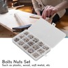 360pcs Screw Nut Set Stainless Steel Flat Washer Spring Washer