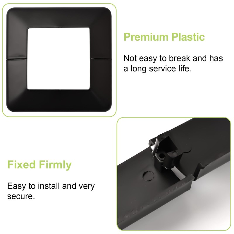 UFURMATE Post Base Cover, 6Pcs 50x50mm Plastic Post Base Cover