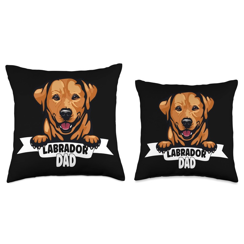 Labrador Dad Foxred Lab Redfox Labrador Retriever Fox Red Throw