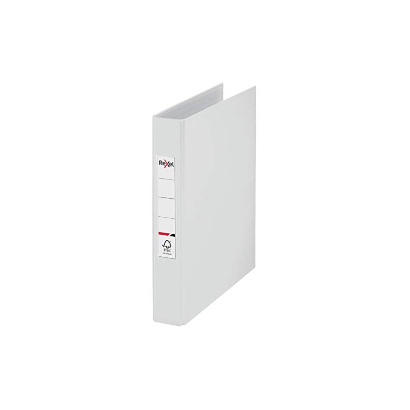 Rexel A5 Ring Binder, White, 25 mm 2 O-Ring Diameter,