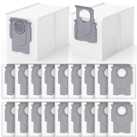 Paquete de 20 bolsas de repuesto para Roborock QV 35A, Qrevo S5V, QV35S, Saros 10/10R, Z70, Qrevo, Q Revo/S, Qrevo Pro/Plus/MaxV, Master, Curv, Edge/S5X/S5A, S8 MaxV/Max Ultra Robot Aspirador