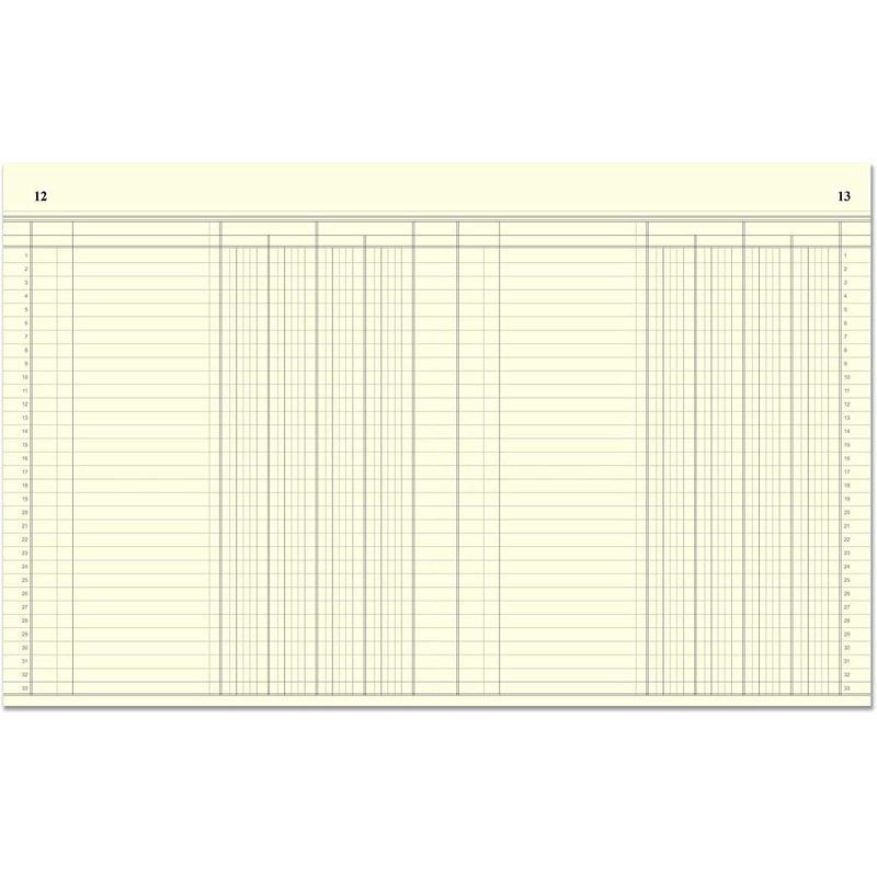 BookFactory Ledger Book/Professional Accounting Ledger/ 4 Column/Four Columns Ledger Notebook-
