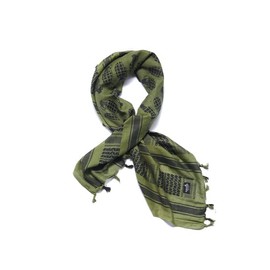 Lancer Tactical Airsoft Shemagh Face Head Wrap Light (OD Green/Grenade Logo)