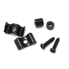 Alnicov Metal Vintage Style Guitar String Trees,Guitar Flat Wavy String Guides Retainers for Strat or Squier Style Guitar,Black(Set of 2)