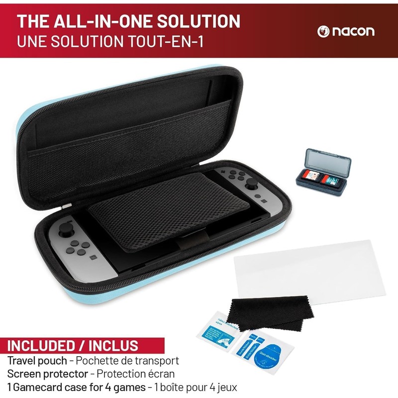 NACON 3er-Pack für Switch 2 | 1 Hartschalenetui | 1