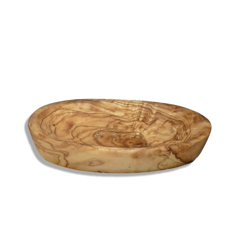 Soap Dish Olive Wood Oval Medium 125 x 75 cm