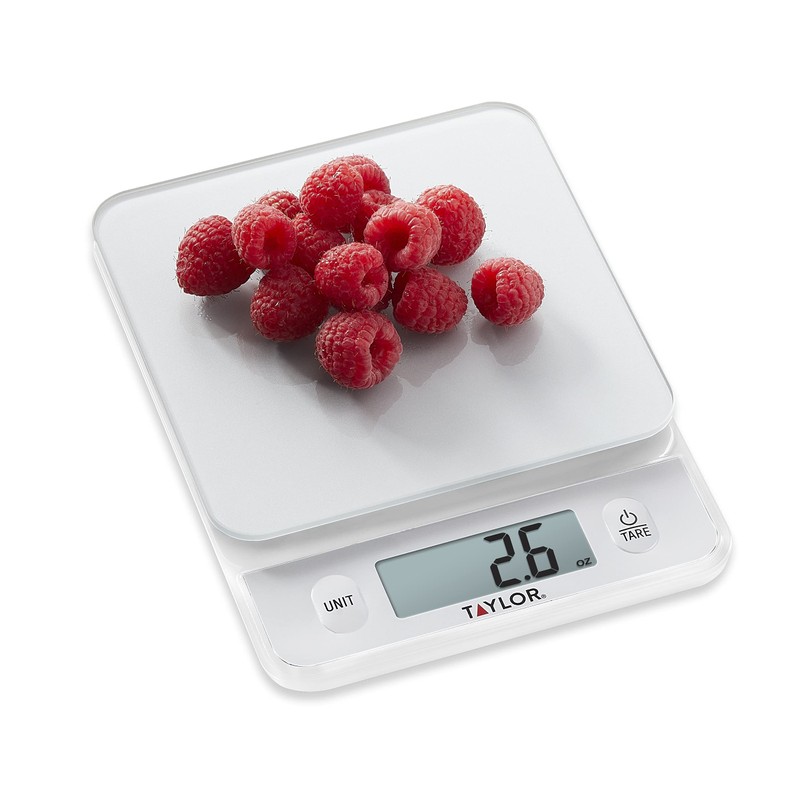 Taylor Glass Top Food Scale with Touch Controls, 11 lb
