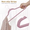 SEGAWE 100 Pack Velvet Hangers Flocked Non-Slip Clothes Hangers w/360°