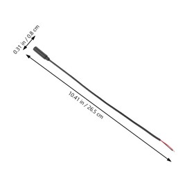 Operitacx 10pcs Mono Audio Cable with Bare Wire Open End Durable Replacement for Headphone Headset Earphone Microphone Connectivity for Music Gaming Devices Black