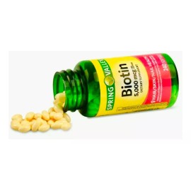 Spring ballet Biotina 5,000mcg (240 Softgels) Hermoso Cabello, Piel Y Uñas Sabor S/n
