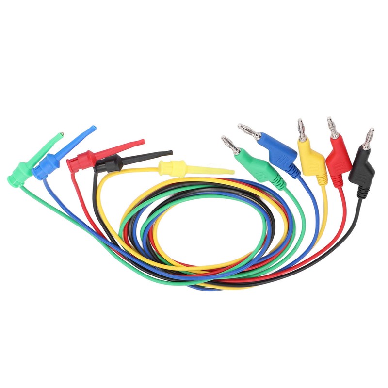 5Pcs Banana Test Lead Multi Meter Testing Cable Line Wire