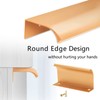 Cjueiom 6 Pack Concealed Kitchen Cupboard Handles 128mm Hole Center
