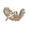 VingTAINE H7182 Pearl Curve Hair Cuff, Pony Hook, Easy Arrangement,