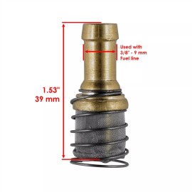 Caltric In Tank 3/8" Fuel Filter NEW For Ski-Doo 414872100 Barbed Fitting No Check Valve