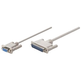 Manhattan 314770 Cable Null Modem DB9H-DB25M 1.8M