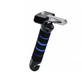 3 in 1 Car Assist Handle for Elderly, Portable Vehicle Support Handle, Auto Cane Grab Bar with Seatbelt Cutter, Window Breaker for Car, Gifts for The Elderly (Blue)