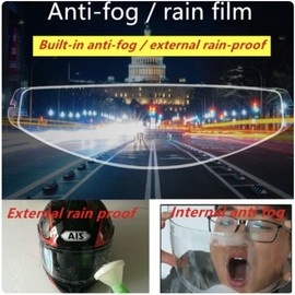 오토바이 헬멧 나노코팅 스티커 김서림방지 방수필름 Motorcycle Helmet Nano Coating Sticker Anti-Fog Waterproof Film