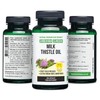 Siberian Green Milk Thistle Oil Capsules 200 Softgels Wild Harvested