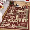 RUGSREAL Christmas Area Rug Farmhouse Decorative Area Rug Rustic Buffalo