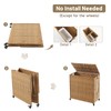 Laundry Hamper with Wheels, 39.6 Gallon(150L) Rolling Laundry Basket with
