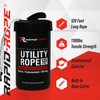 Rapid Rope Canister 120ft White Flat Tactical Paracord, Made in