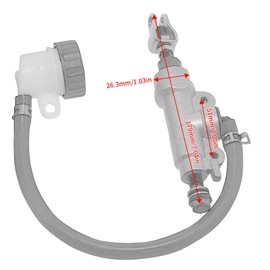 Rear brake master cylinder for Yamaha YZ125 YZ250 YZ80 DT125 DT200 DT230 TTR250 Rear brake master cylinder for Kawasaki KL250 KLX125 KLX250 KMX125 KMX200 KX85 Rear brake master cylinder