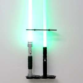 HHUXIUE Lightsaber Wall Mount Lightsaber Stand Sword shelf Suitable for Lightsaber Stand Lightsaber Display Swords Light Saber Sword Wall Bracket (Black 4 holes)