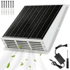 25W Solar Exhaust Fan for Chicken Coop with Power Adapter