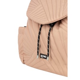 UCY Women Rucksack mit Steppmuster Quilted Backpack, Peach, One Size