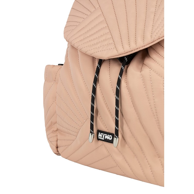 UCY Women Rucksack mit Steppmuster Quilted Backpack, Peach, One Size