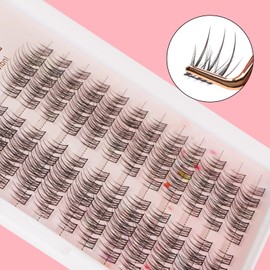 Cluster Cat Eye False Eyelashes, C-curl, Reusable, Soft, Lightweight, Natural Looking, DIY Voluminous Cluster Eyelashes, Suitable for Daily Use at Home and for Parties