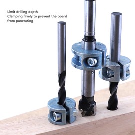 3PCS Drill Bit Stopper，Collars Zinc Alloy Drilling Depth Stop Rings with Hex Wrench Open Type Positioner Locator