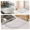 BIUDECO 2pcs Stainless Steel Drainer Colander: Rectangle Mesh Basket Table