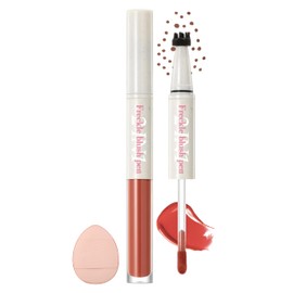 Erinde Freckle Blush Pen, 2 in 1 Liquid Freckle Stamp & Liquid Blush for Cheeks, Long Lasting Waterproof Faux Freckles Stamp Tattoo, Fake Freckles Stain for Natural Sunkissed Makeup, 04