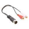 Valueline 0.2m 5 Pin Din Male to 2x RCA Female