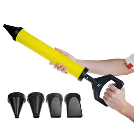 YXQ Grout Caulking Guns Hand Tool Pump with 4 Nozzle for Grouting Stone and Concrete Cement lime