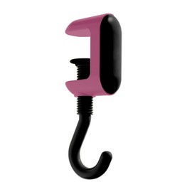 Desk Hook for Hanging Bag Backpack Hanger with Smooth and Rounded Edges for Table Desk Under Desk Hook for Office Worker or Student.Suitable for Desktop Thickness of 0.2-1.3 inch. (Pink-Black)