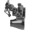 EUSTOMA Clip-on Magnifier Mini Binocular Magnifier Attaches to Glasses/Goggles, Lightweight,