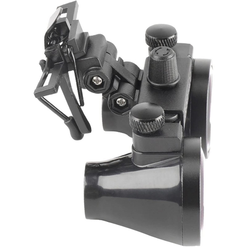 EUSTOMA Clip-on Magnifier Mini Binocular Magnifier Attaches to Glasses/Goggles, Lightweight,