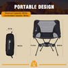 MOON LENCE 2 Pack Portable Camping Chairs Backpacking Chair -