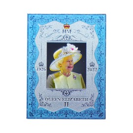 Queen Elizabeth & King Charles Pictures Set of 3 Acrylic Foil Fridge Magnets - UK England London Souvenir Magnets