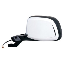 Fit System - 61032F Driver Side Mirror for Bronco, F150, F250, F250, F350 HD, Black/Chrome, Foldaway, w/o perf pkg, Power