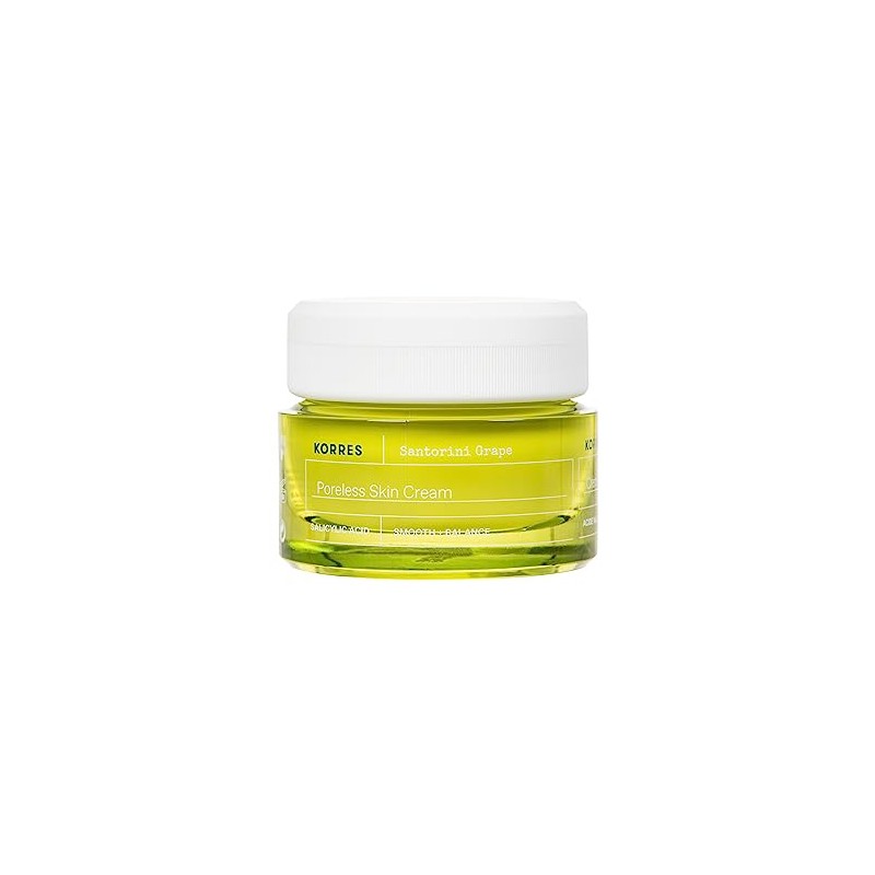 KORRES Santorini Grape Pore Refining Cream - Smooths, Hydrates and